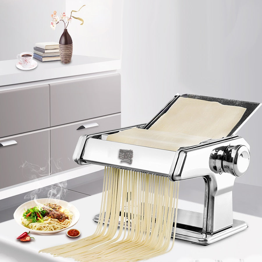 Stainless Steel Manual Pasta Machine Noodle Maker With 5 Pressing Moul –  Divante Liin