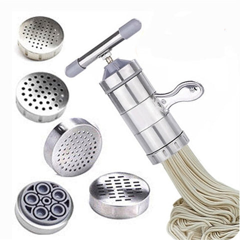 Manual Stainless Steel Noodle Maker Press Pasta Machine Crank Cutter Fruits Juicer Cookware Making Spaghetti Tools